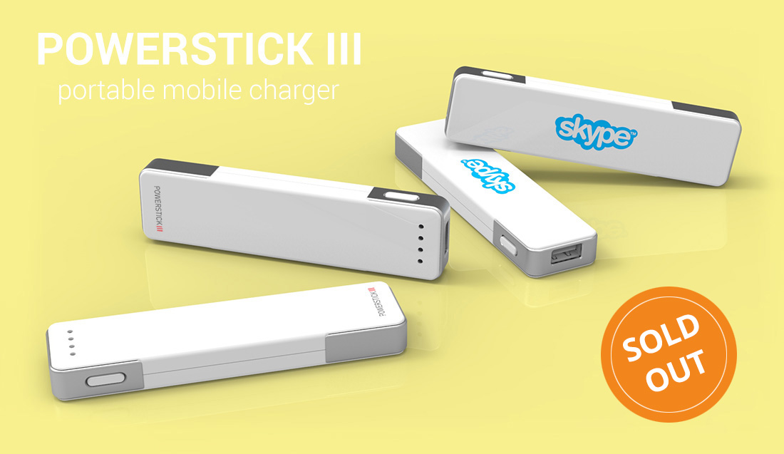 PowerStick III portable smartphone charger powerbank