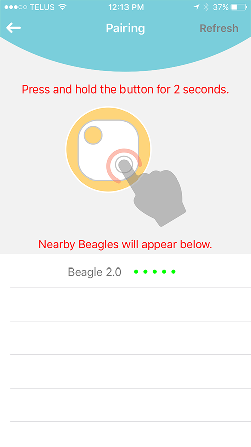 Nearby Beagles App Screen