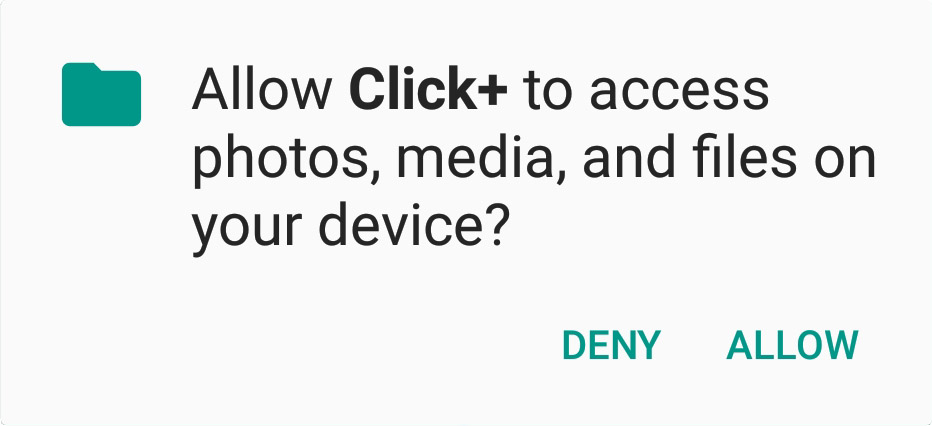 Click+ Notification Request